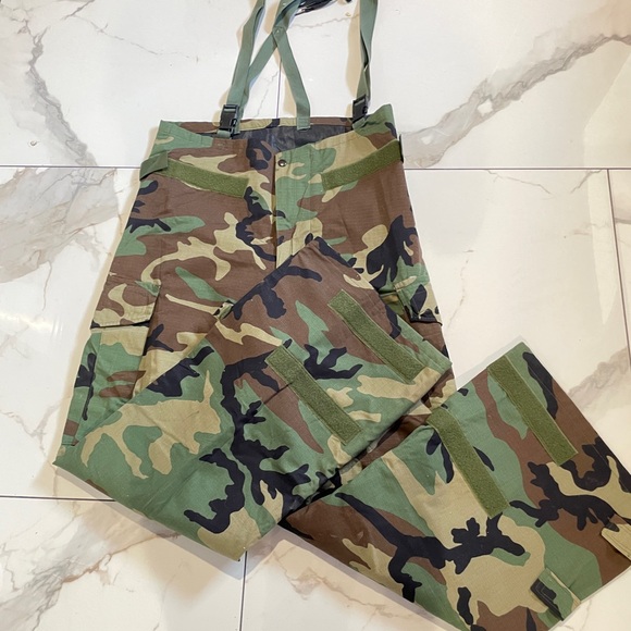 Military Baggy  Chemical Protective Carbon Sphere Class Woodland Camo SuitSize M - Picture 2 of 9